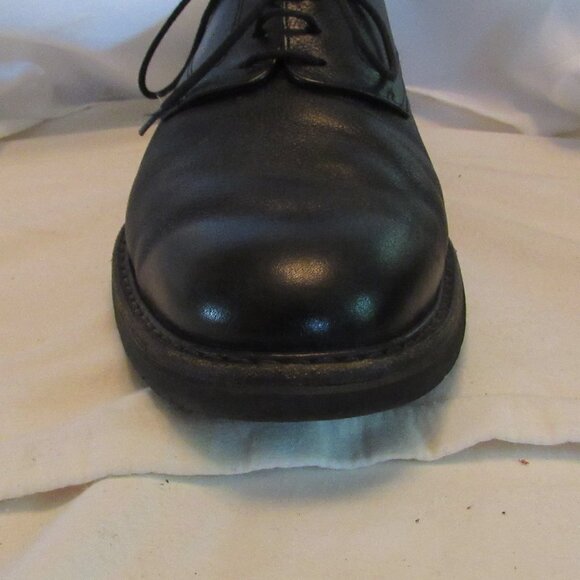 Mephisto Black Marlon Derbys Size 11 Goodyear Welt Air-Relax Pebbled Leather - Picture 3 of 13